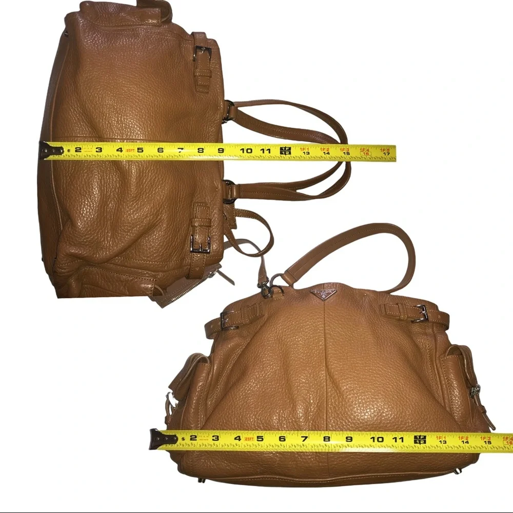 Well Made Leather Prada Brown Hobo Bag - Picture 4 of 13